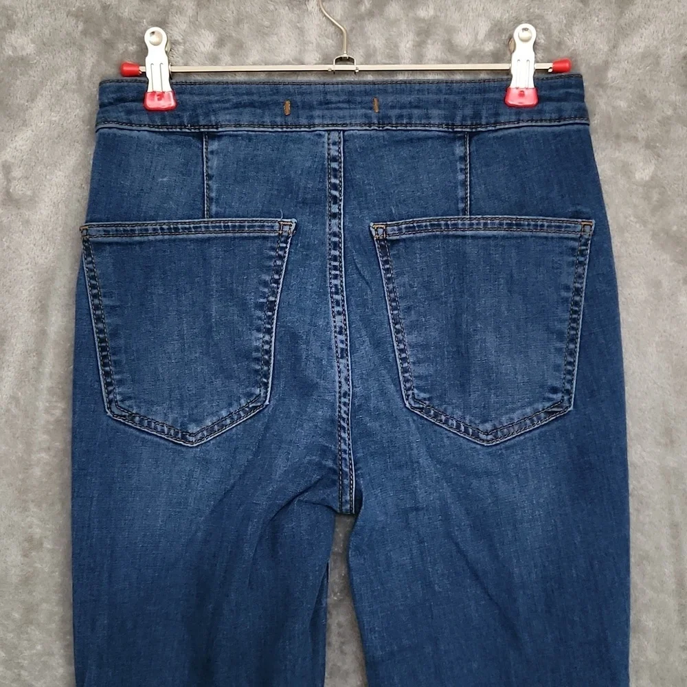 FREE PEOPLE high waisted 70s flare jeans size 25R - Picture 6 of 8